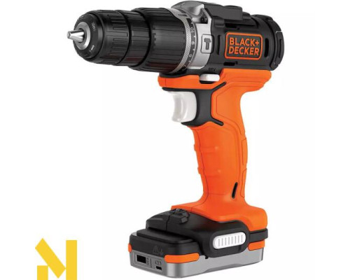 Дриль-шурупокрут акумуляторний ударний BLACK&DECKER BDCHD12S1