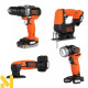 Набір інструментів акумуляторних BLACK&DECKER BDCK123S2S (BDCHD12S1 + BDCDS12N + BDCJS12N + BDCCF12N)