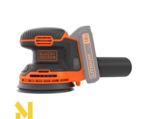 Шліфмашина ексцентрикова Black&DeckerBDCROS18N (без АКБ та ЗП)