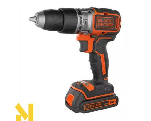Дриль-шурупокрут акумуляторний ударний BLACK&DECKER BL188KB