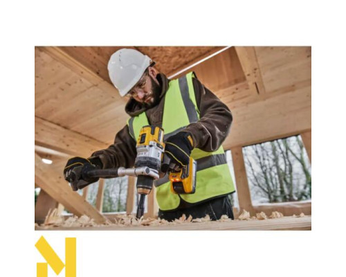 Дриль-шуруповерт ударний DeWALT DCD1007NT (без АКБ та ЗП)