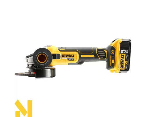 Болгарка (кутова шліфмашина) акумуляторна DeWALT DCG405NT + DCB187 (без ЗП)