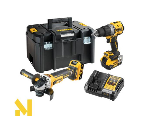 Набір з двох інструментів безщіткових DeWALT DCK2026P2T