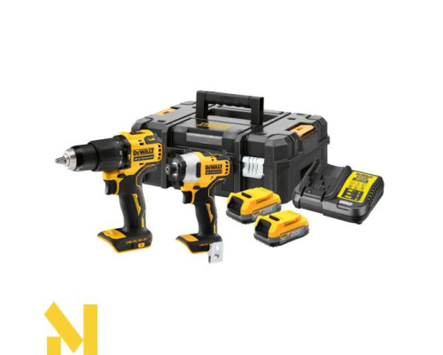 Набір інструментів акумуляторних DeWALT DCK2062E2T (DCD709 + DCF809)