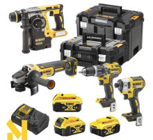 Набір інструментів акумуляторних DeWALT DCK422P3T (DCD796 + DCH273 + DCF887 + DCG405)