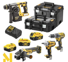Набір інструментів акумуляторних DeWALT DCK428P3T (DCD796 + DCH273 + DCF894 + DCG405)