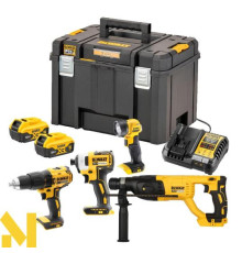 Набір з чотирьох інструментів безщіткових DeWALT DCK440P2T