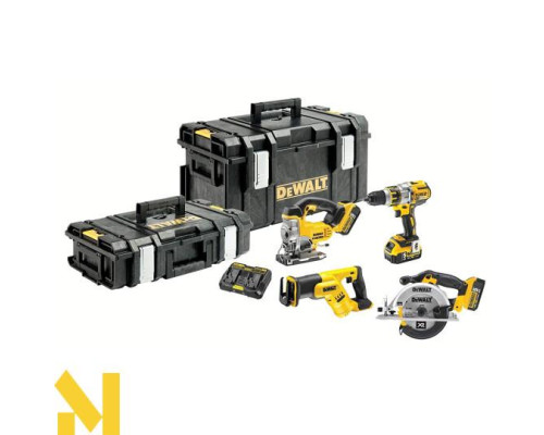Набір з чотирьох інструментів DeWalt DCK453P3