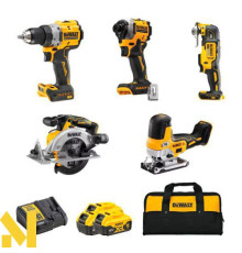 Набір інструментів акумуляторних DeWALT DCK502P3 (DCD800 + DCF850 + DCS565 + DCS335 + DCS355)