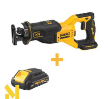 Пила шабельна акумуляторна DeWALT DCS382N+DCB187