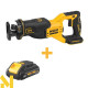 Пила шабельна акумуляторна DeWALT DCS382N+DCB187