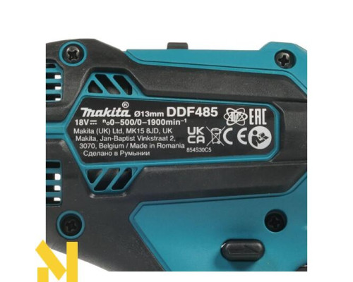 Дриль-шуруповерт акумуляторний Makita DDF485RAJ