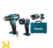 Акумуляторний дриль-шуруповерт Makita DF333DWYE + ліхтар Makita DEADML106