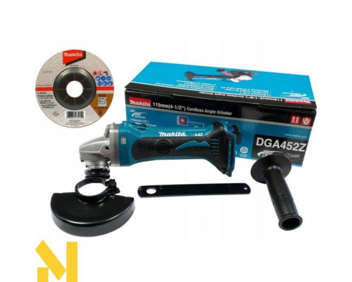 Болгарка (кутова шліфмашина) акумуляторна Makita DGA452Z (без АКБ та ЗП)