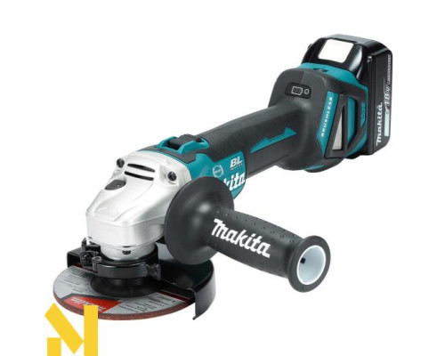 Болгарка (кутова шліфувальна машина) акумуляторна Makita DGA513RT3J