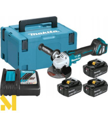 Болгарка (кутова шліфувальна машина) акумуляторна Makita DGA513RT3J
