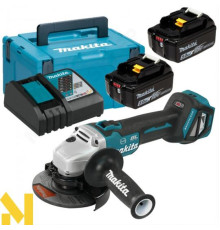 Болгарка (кутова шліфмашина) акумуляторна Makita DGA513RTJ