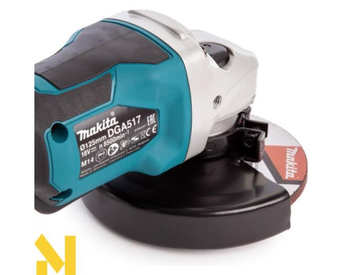 Болгарка (кутова шліфмашина) акумуляторна Makita DGA517Z (без АКБ та ЗП)
