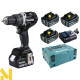 Дрель-шуруповерт акумуляторний Makita DHP484T4JB
