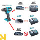Дриль-шуруповерт акумуляторний Makita DHP490WVE