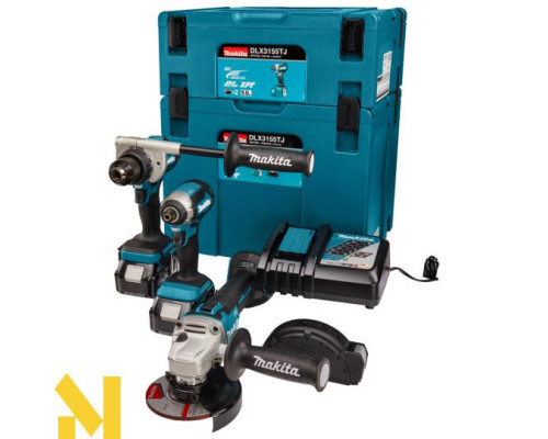 Набір інструментів акумуляторних Makita DLX3155TJ (DDF486, DTD153, DGA504)