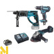 Набір інструментів акумуляторних Makita DLX3160 (DGA504, DHR202, DDF482)