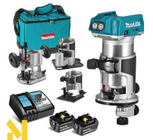 Фрезер акумуляторний Makita DRT50RTEX3 + набір аксесуарів