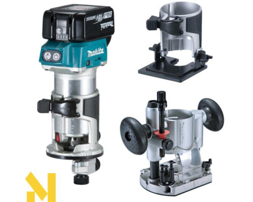 Фрезер акумуляторний Makita DRT50RTEX3 + набір аксесуарів