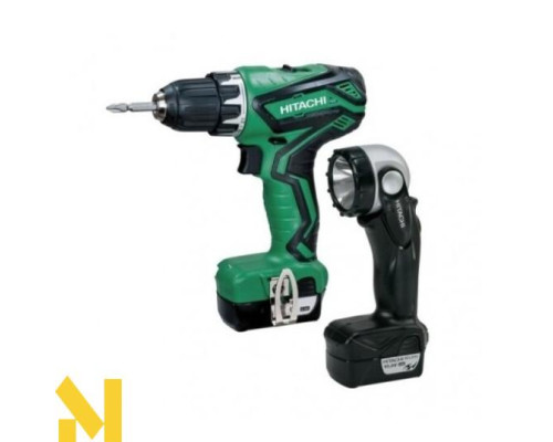 Дриль-шуруповерт Hitachi DS10DAL + ліхтарик Hitachi WA