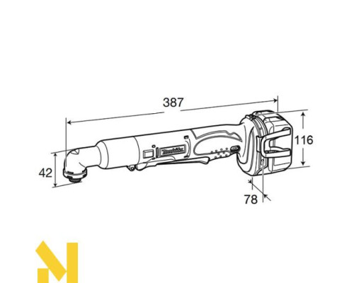 Гвинтоверт кутовий акумуляторний Makita DTL061Z (без АКБ та ЗП)