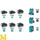 Повітродувка садова акумуляторна Makita DUB187T001