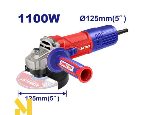 Болгарка (кутова шліфмашина) EMTOP EAGR11051