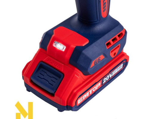 Дриль-шуруповерт акумуляторний EMTOP ECIDL20668