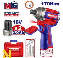 Гвинтоверт акумуляторний EMTOP ECIRL16178