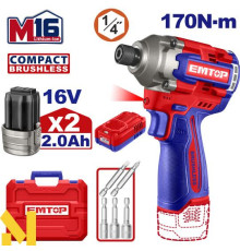 Гвинтоверт акумуляторний EMTOP ECIRL16178
