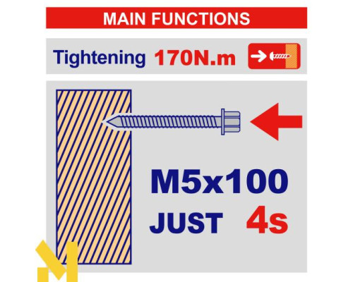 Гвинтоверт акумуляторний EMTOP ECIRL16178