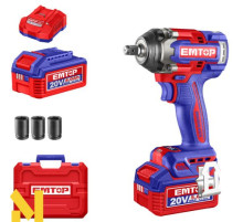 Гайковерт акумуляторний ударний EMTOP ECIWL2055