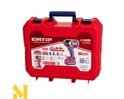 Гайковерт акумуляторний EMTOP ECIWL2085
