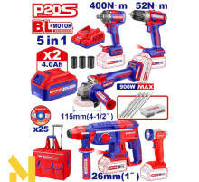 Набір інструментів акумуляторних EMTOP ECKL2058