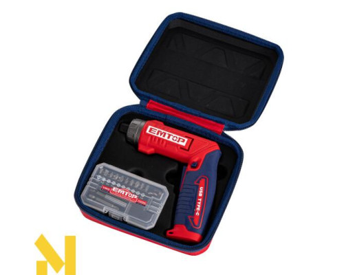 Викрутка акумуляторна EMTOP ECSR0803