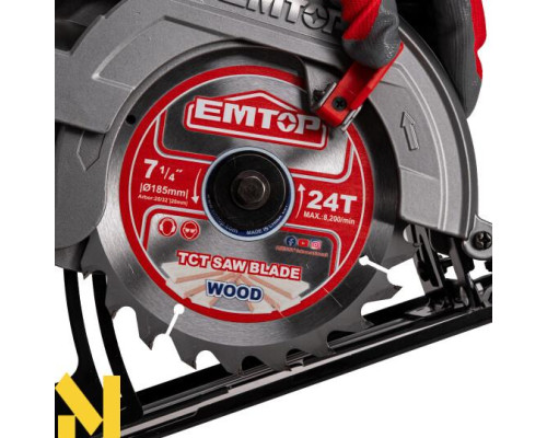 Пила дискова EMTOP ECSW1853