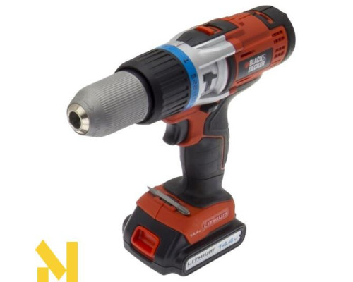 Акумуляторний дриль-шуруповерт з ударом Black&Decker EGBHP148BK