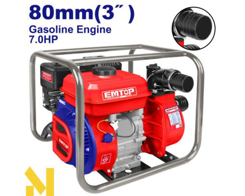 Мотопомпа бензинова EMTOP EGWP8012
