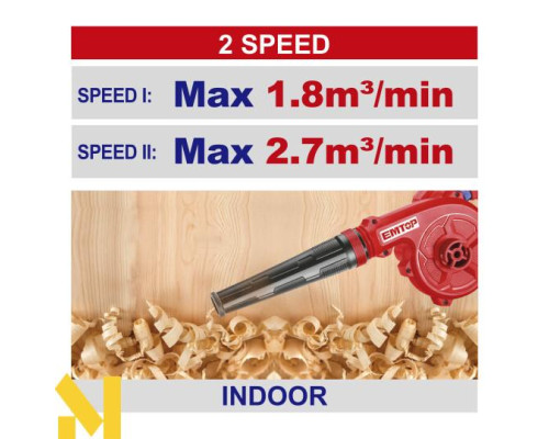 Повітродувка садова акумуляторна EMTOP ELAB200581