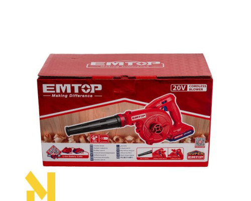 Повітродувка садова акумуляторна EMTOP ELAB200581
