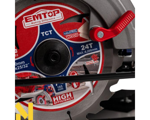 Пила дискова акумуляторна EMTOP ELCS18511