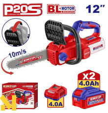 Пила ланцюгова акумуляторна EMTOP ELGA201262