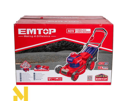 Газонокосарка акумуляторна EMTOP ELML20185 (без АКБ та ЗП)