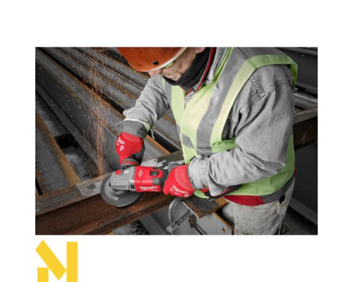 Болгарка (кутова шліфмашина) акумуляторна Milwaukee M18FHSAG125XB-0X + абразивні диски SCS41/125 PRO+ 50 шт.