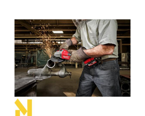 Болгарка (кутова шліфмашина) акумуляторна Milwaukee M18FHSAG125XB-0X + абразивні диски SCS41/125 PRO+ 50 шт.